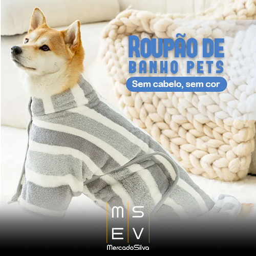 Roupão de banho para Pets