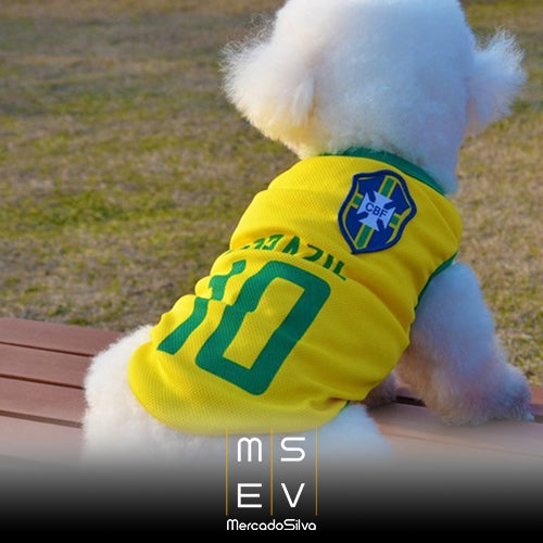 Camisa do Brasil World Cup 2022 - Modelo Pets Casa