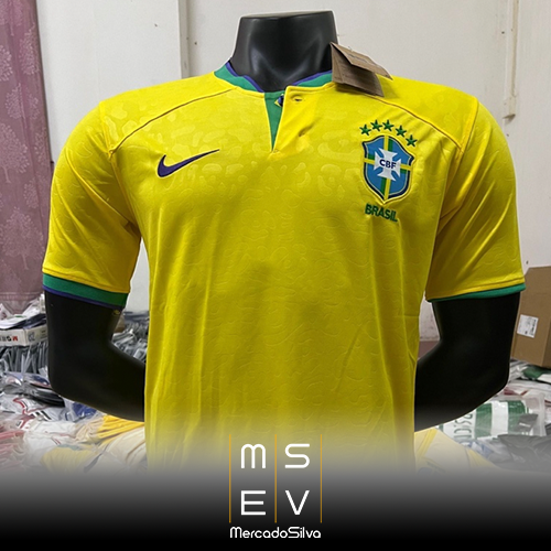 Camisa do Brasil World Cup 2022 - Modelo Masculino Torcedor Casa