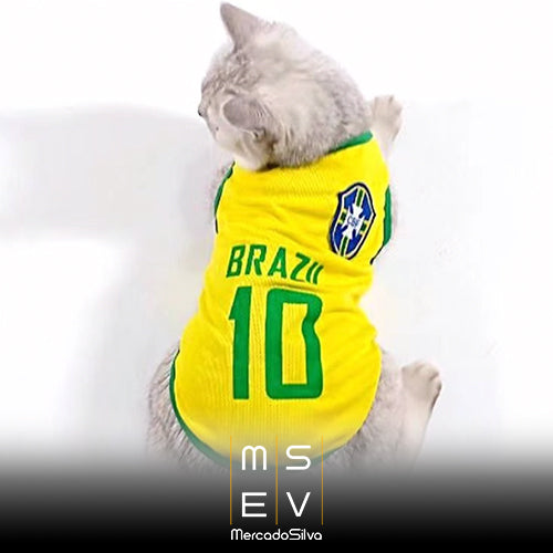 Camisa do Brasil World Cup 2022 - Modelo Pets Casa