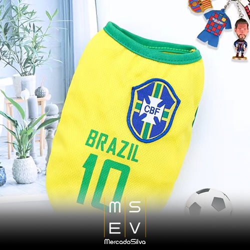 Camisa do Brasil World Cup 2022 - Modelo Pets Casa